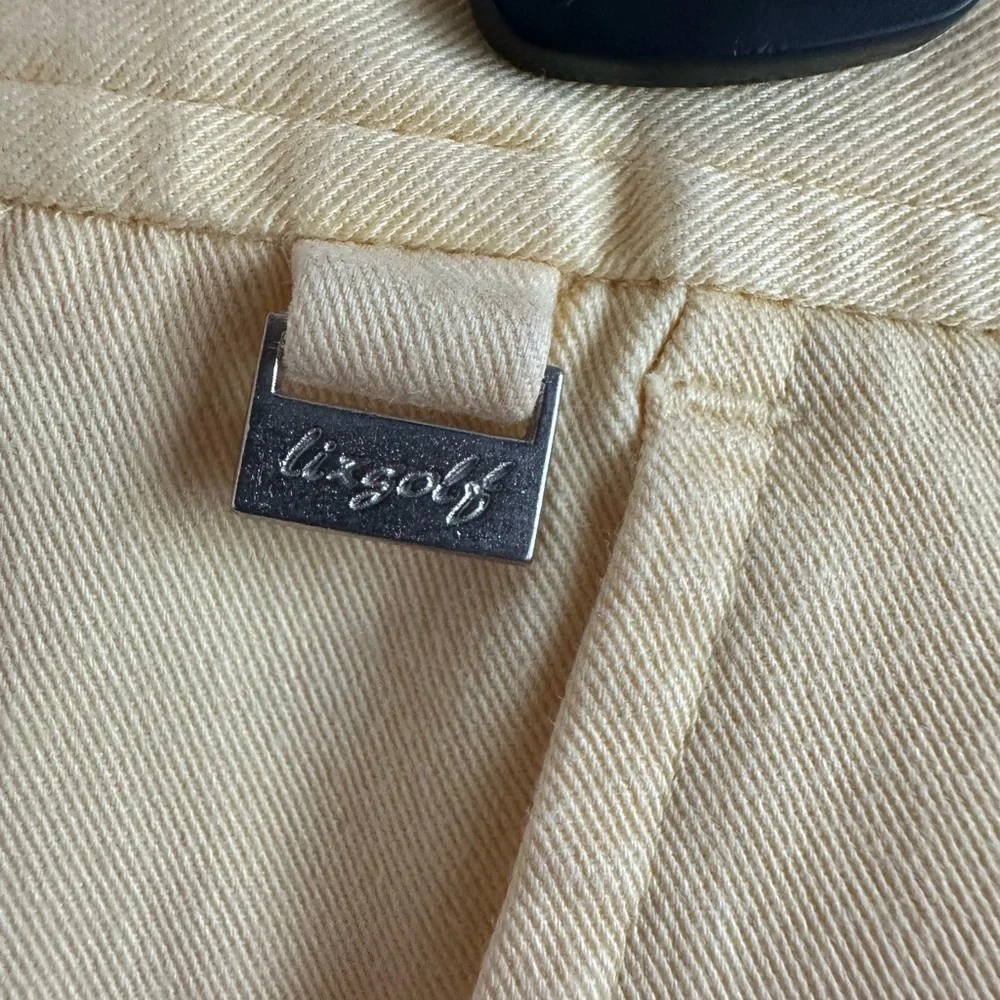 Lizgolf Bermuda Yellow Women’s 8 Golf Shorts Pockets Style LBMU2377 - Picture 4 of 11